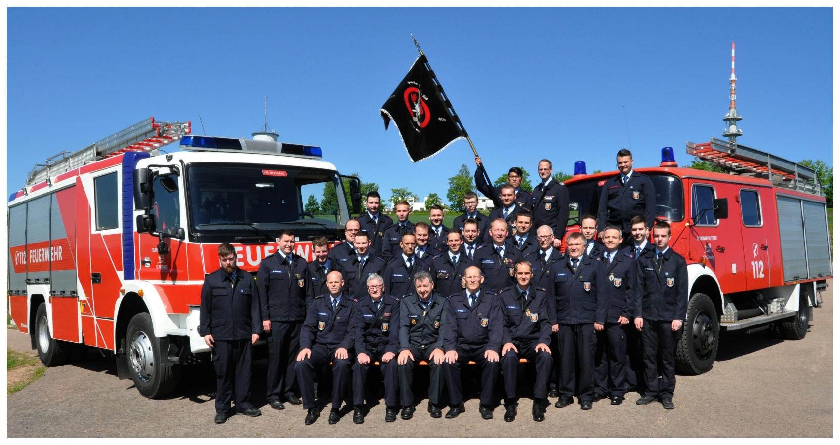Mannschaft der Feuerwehr Olewig